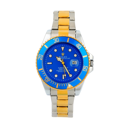 Rolex Submariner Two-Tone Blue Dial Watch