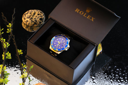 Two-Tone Premium Blue Dial Watch